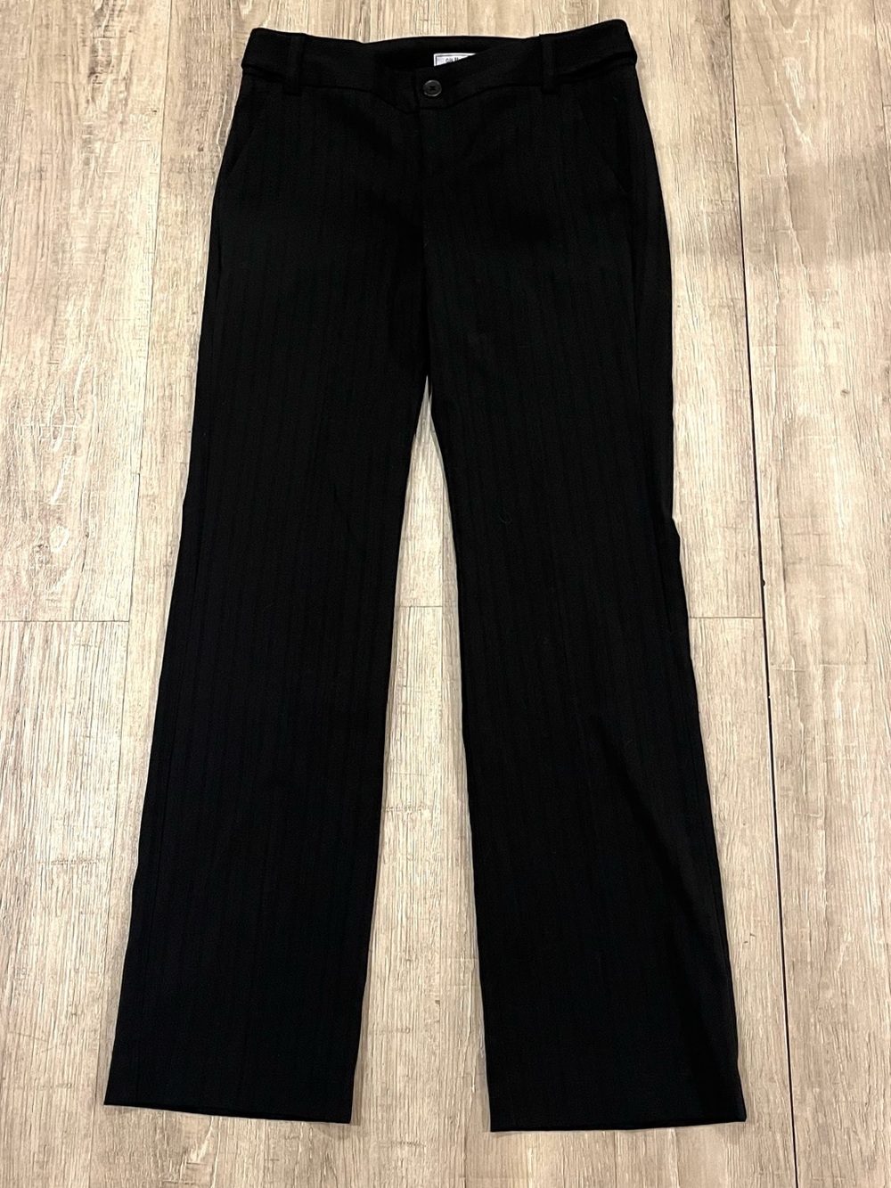 G.H. Bass Black Dress Pants with Subtle Stripes 4 - Picture 13 of 13